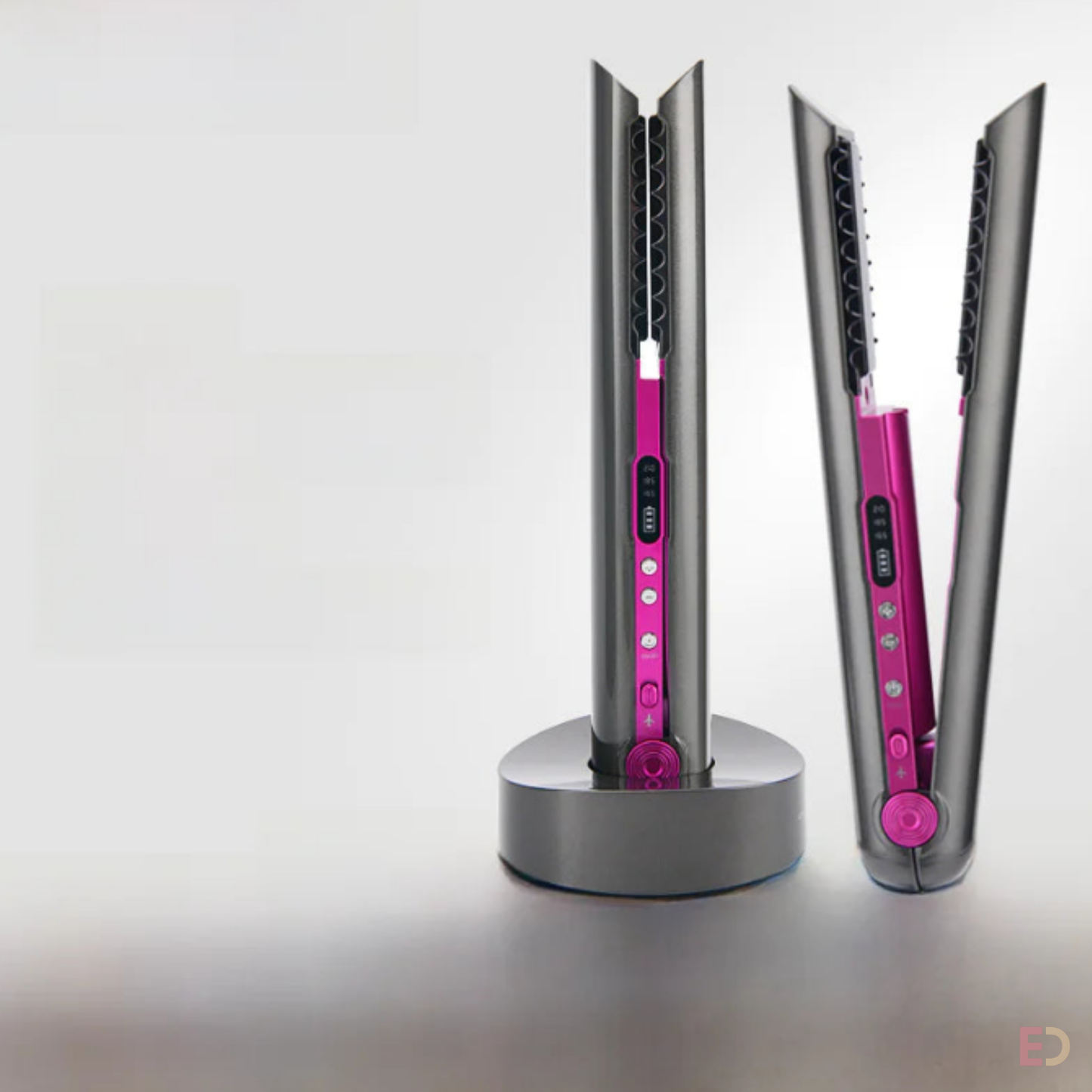 2-in-1 USB Cordless Hair Curler and Straightener